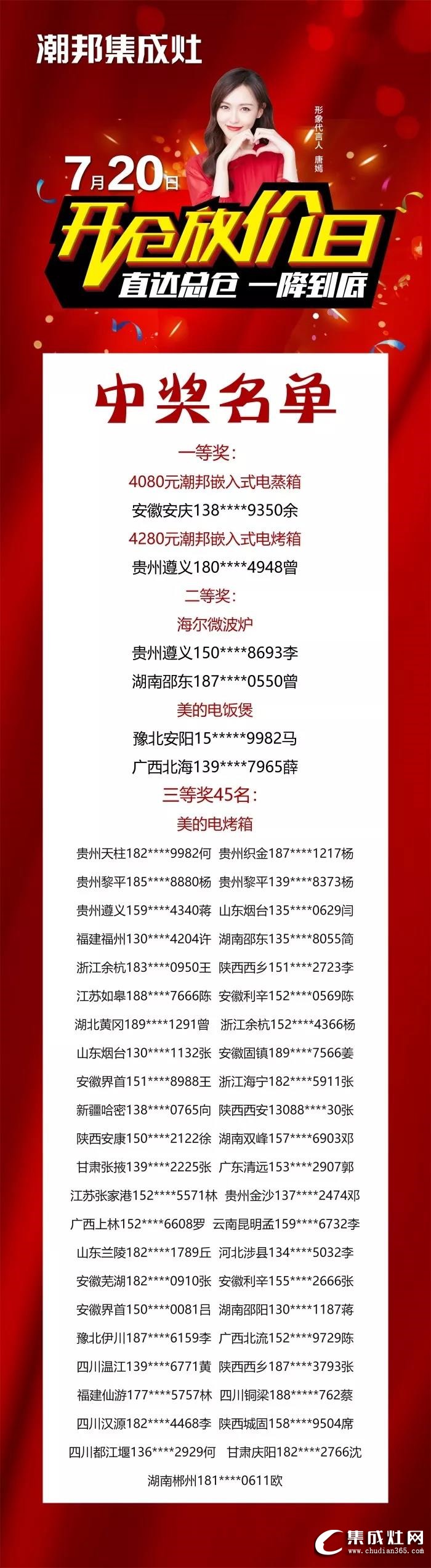 潮邦720開倉放價日活動圓滿落幕！再次刷新集成灶銷售紀錄！