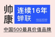 帥康連續(xù)16年蟬聯(lián)“中國500最具價值品牌”