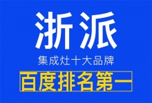 【欣邦今日推薦品牌】浙派集成灶，首選品